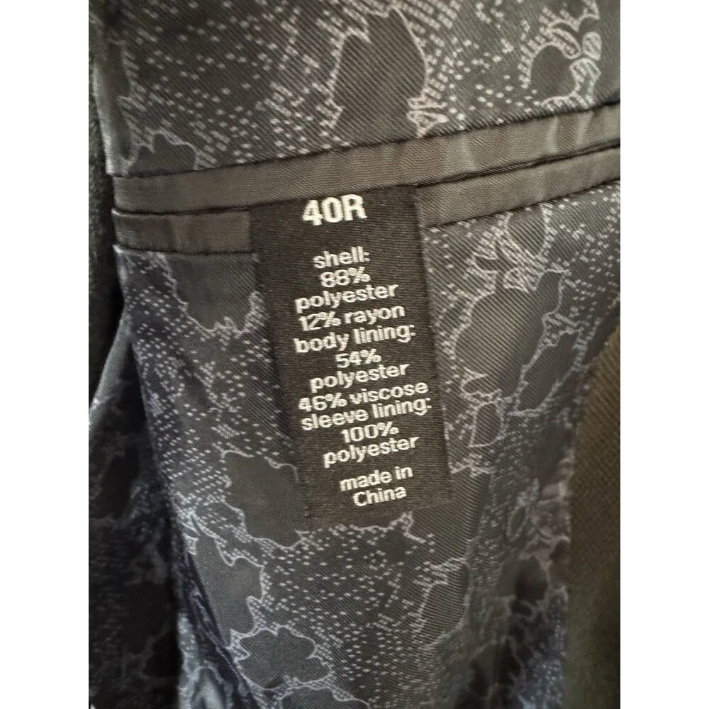 bar III Slim-Fit Knit Sport Coat blazer size 40R dark Green casual soft tailored